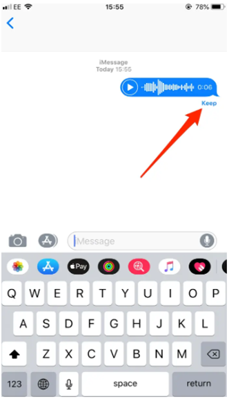 voice message iphone