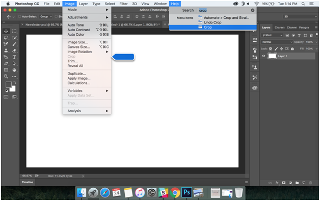 How to crop a screenshot on mac